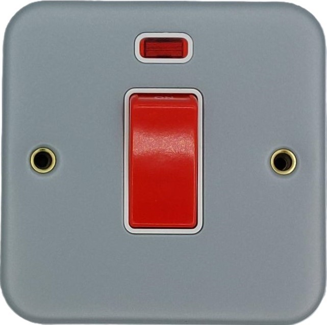 MSP45DPN NIGLON45A DP M/C Switch c/w Neon Single Plate